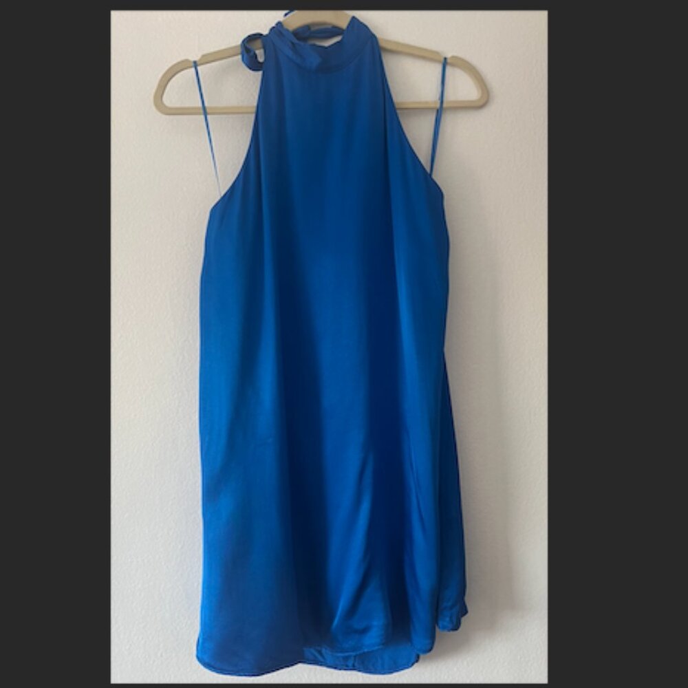 Cobalt Low Back Zara Mini Dress - Size M